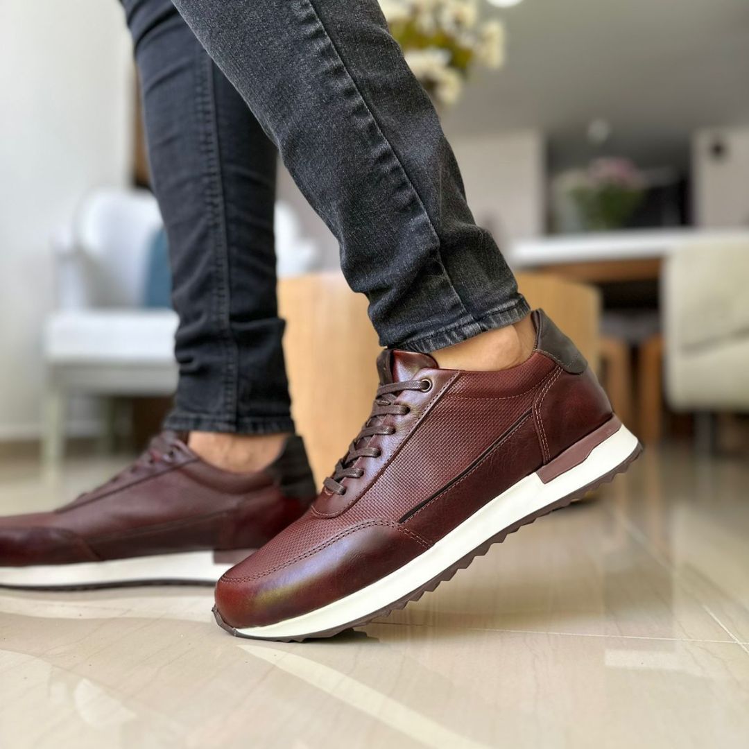 Zapato de Cuero 431 color Coñac para Hombre