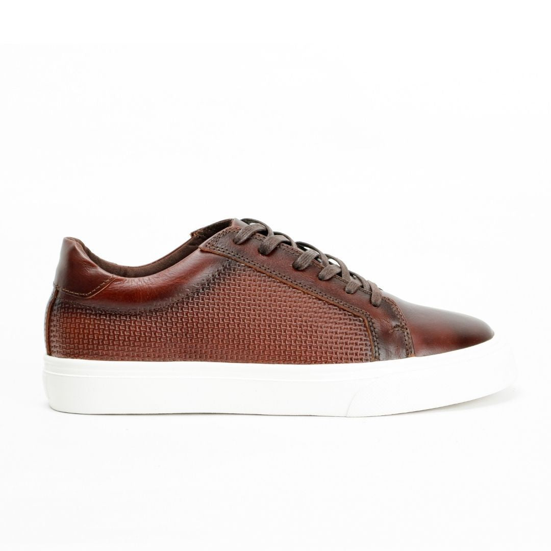 Zapato de Cuero 602 Color Café Cobrizo para Hombre