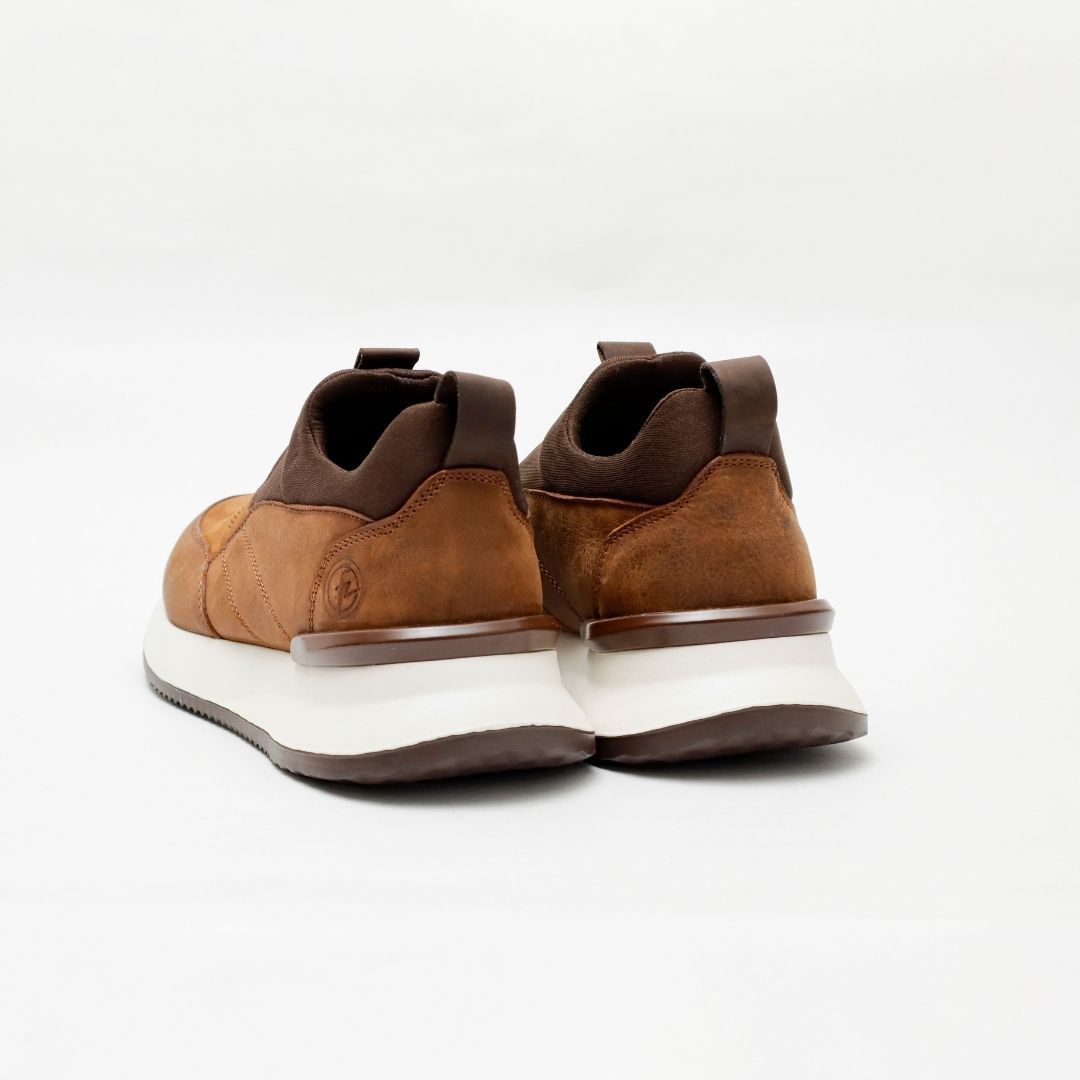 Zapato de Cuero 3201 color Miel tipo mocasín