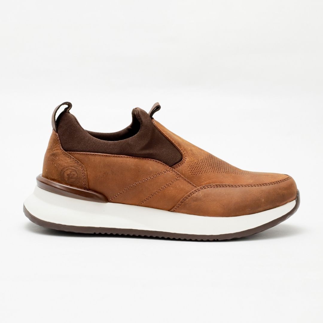 Zapato de Cuero 3201 color Miel tipo mocasín