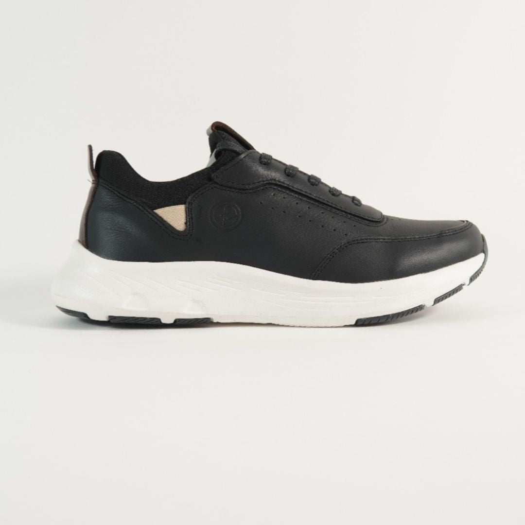 Zapato En Cuero ref. 3137 premium Color Negro tipo media