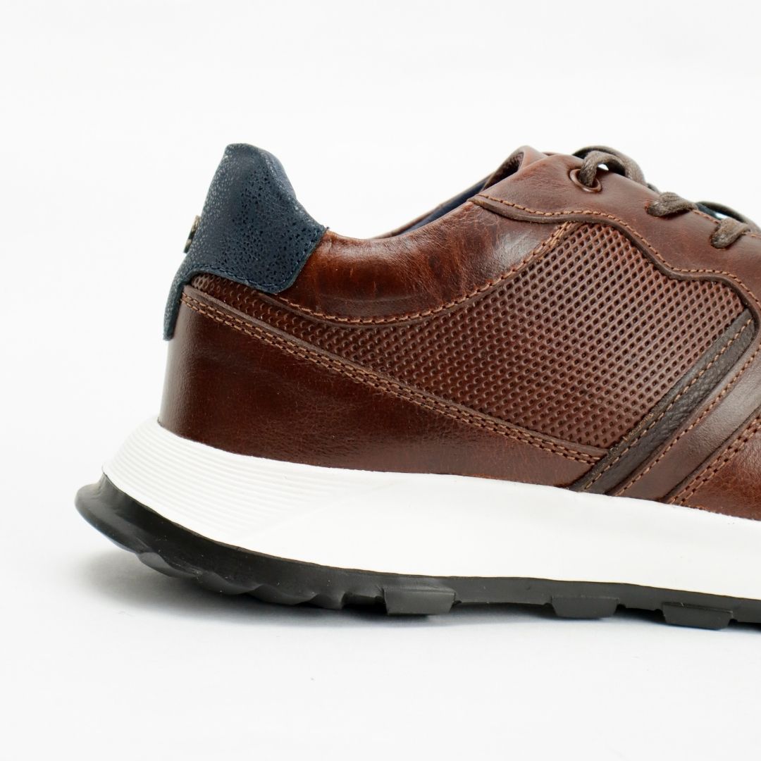 Zapato de Cuero 3211 color Coñac para Hombre
