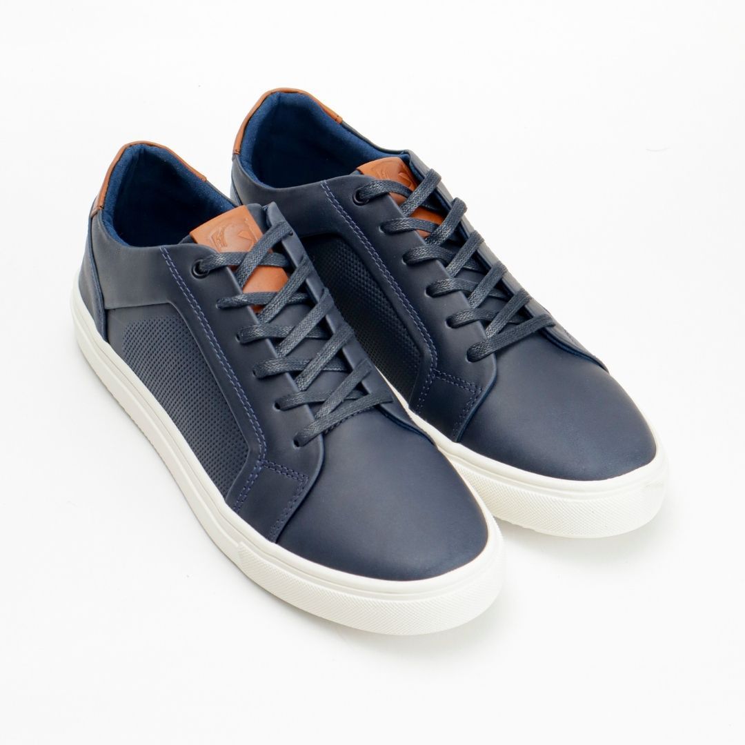 Zapato de Cuero 577 color Azul para Hombre