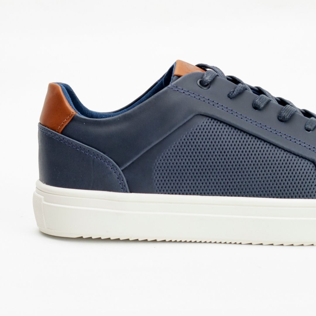 Zapato de Cuero 577 color Azul para Hombre