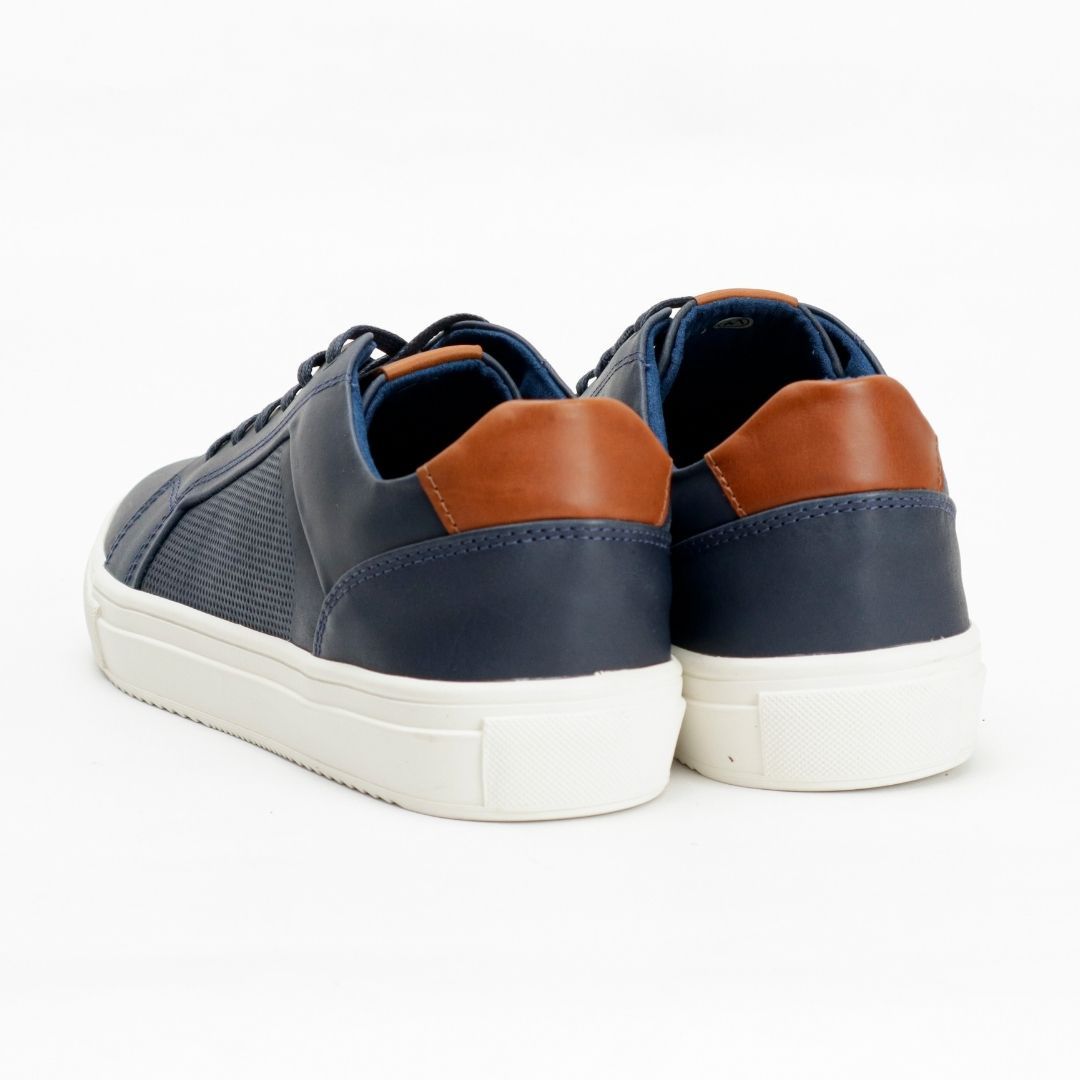Zapato de Cuero 577 color Azul para Hombre