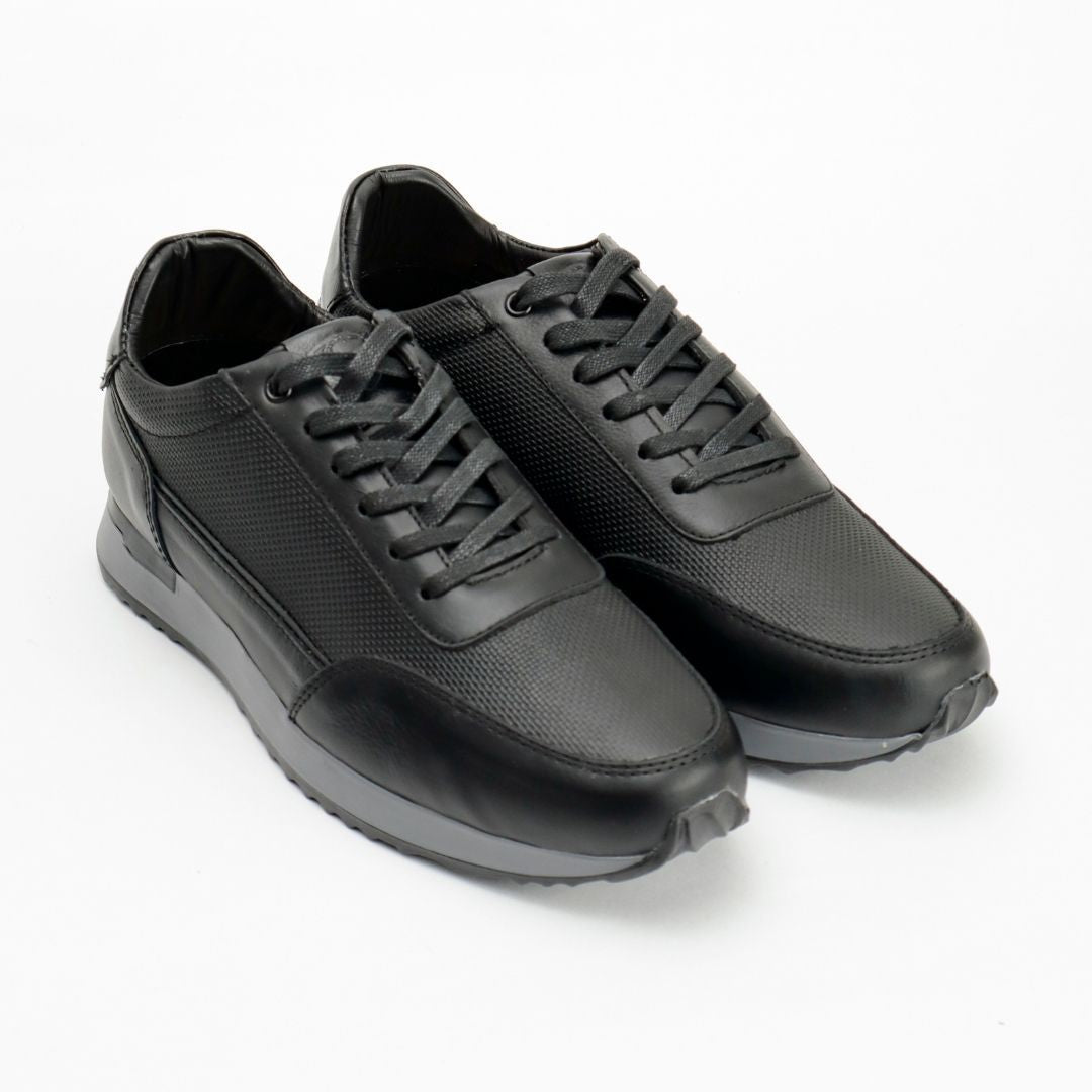 Zapato de Cuero 431 G color Negro para Hombre