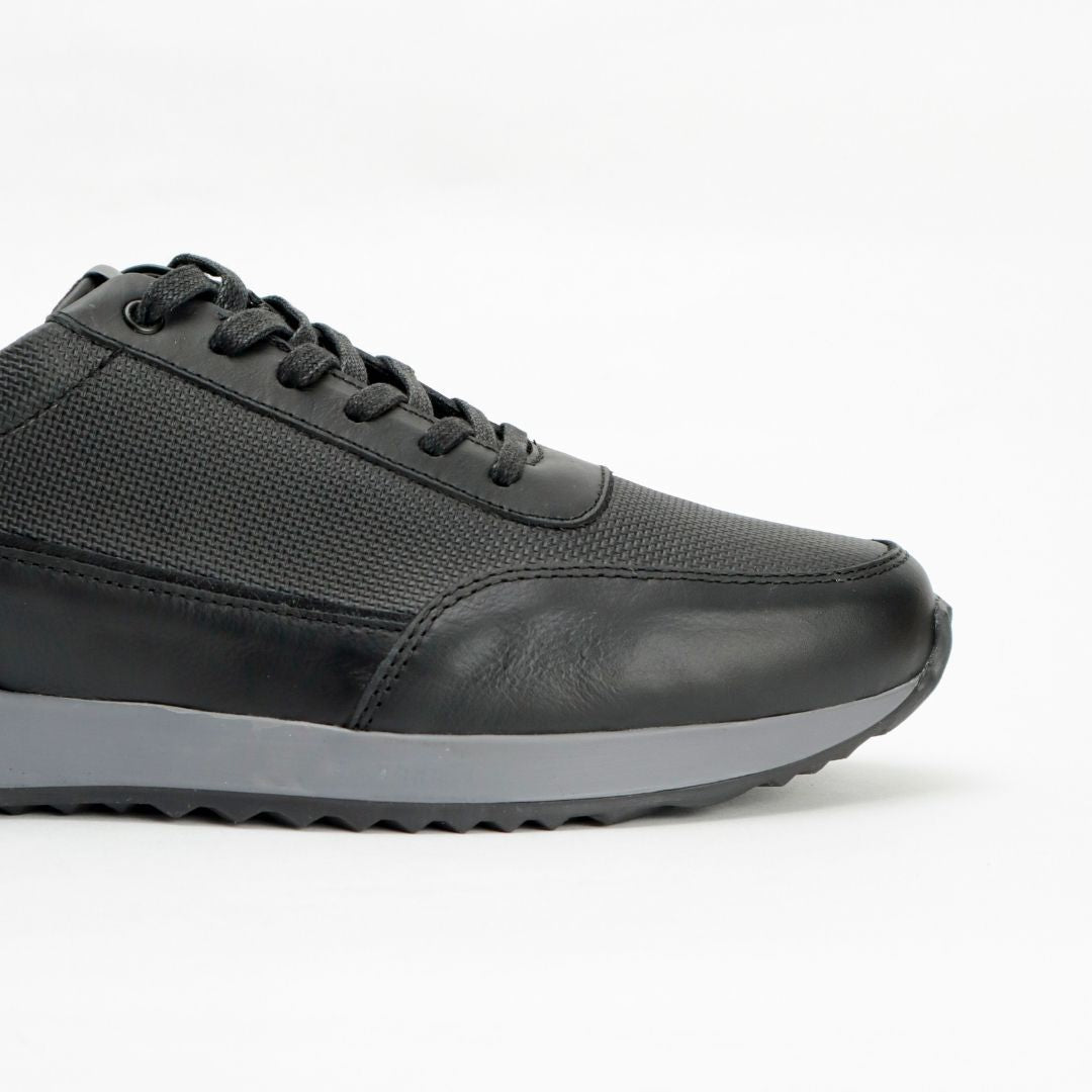 Zapato de Cuero 431 G color Negro para Hombre