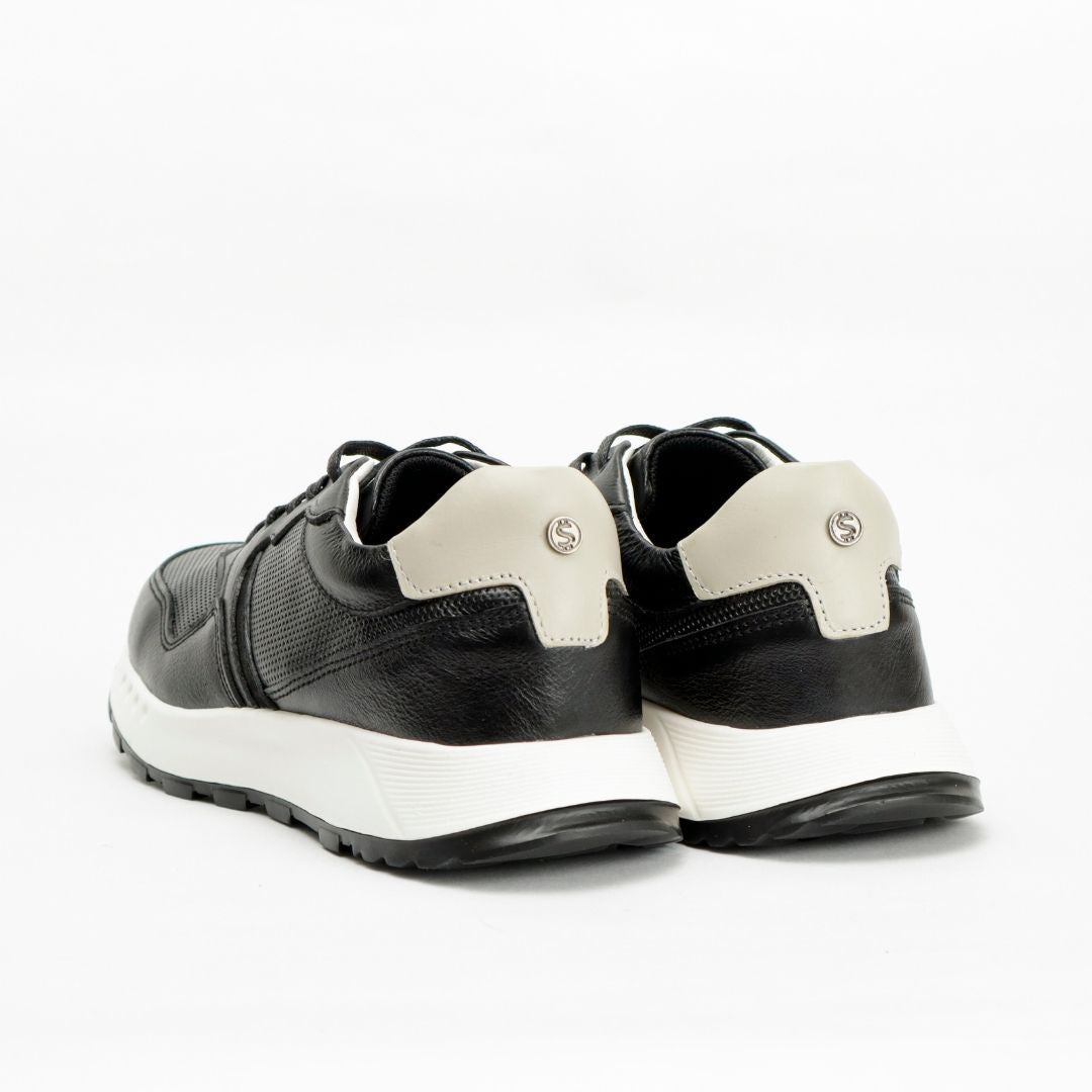Zapato de Cuero 3211 color Negro para Hombre