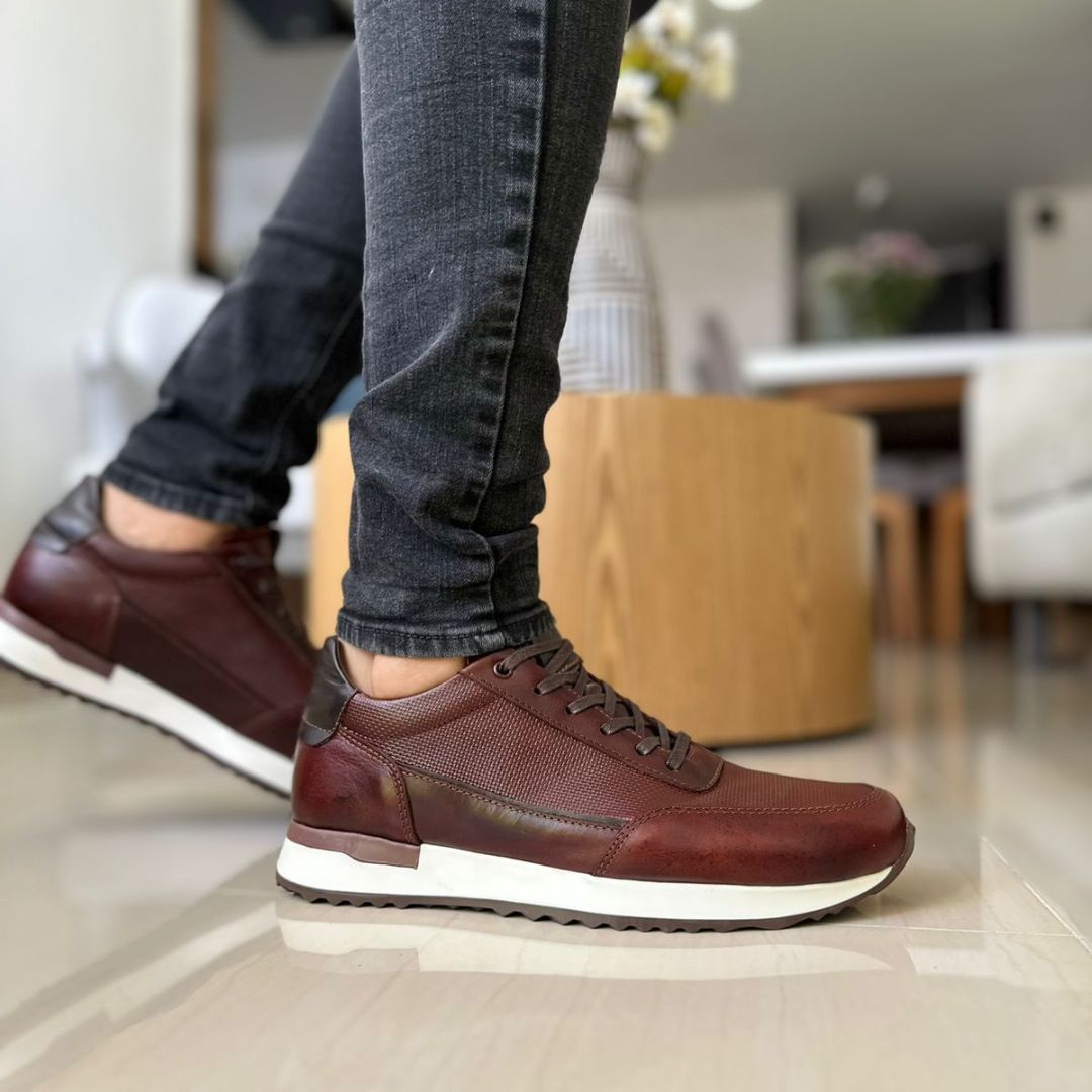 Zapato de Cuero 431 color Coñac para Hombre