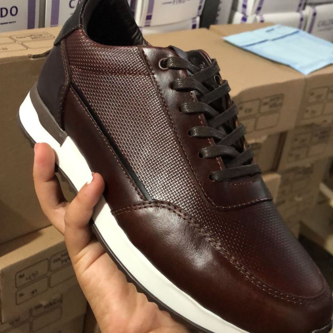 Zapato de Cuero 431 color Coñac para Hombre