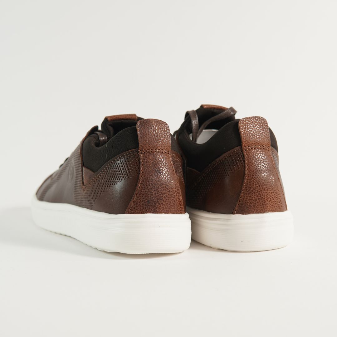 Zapato en Cuero Ref- 3133 color Café tipo Media