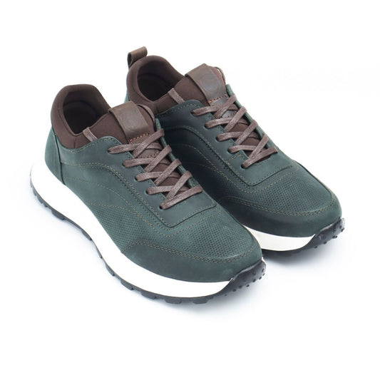 Zapato de Cuero 3050 color Verde para Hombre