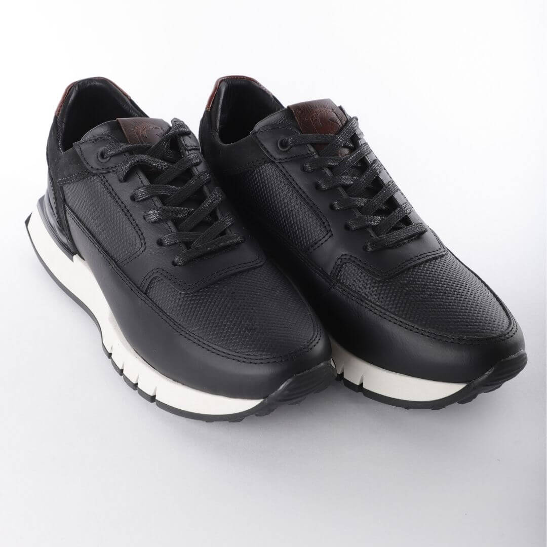 Zapato de Cuero Premium ref.600-A color Negro