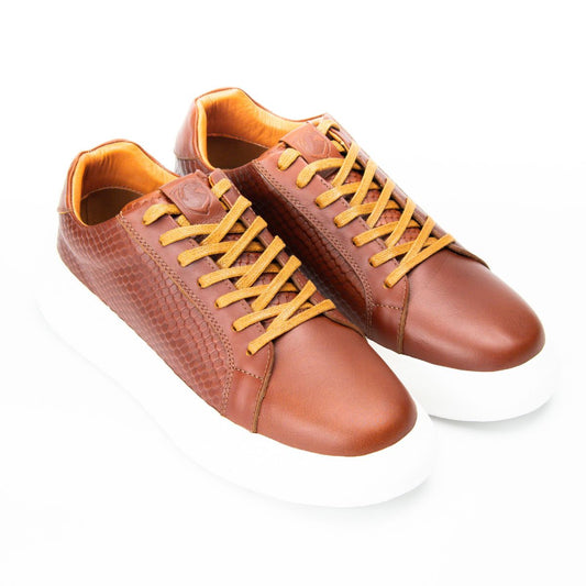 Zapato de Cuero 2026 Color Café Caramelo