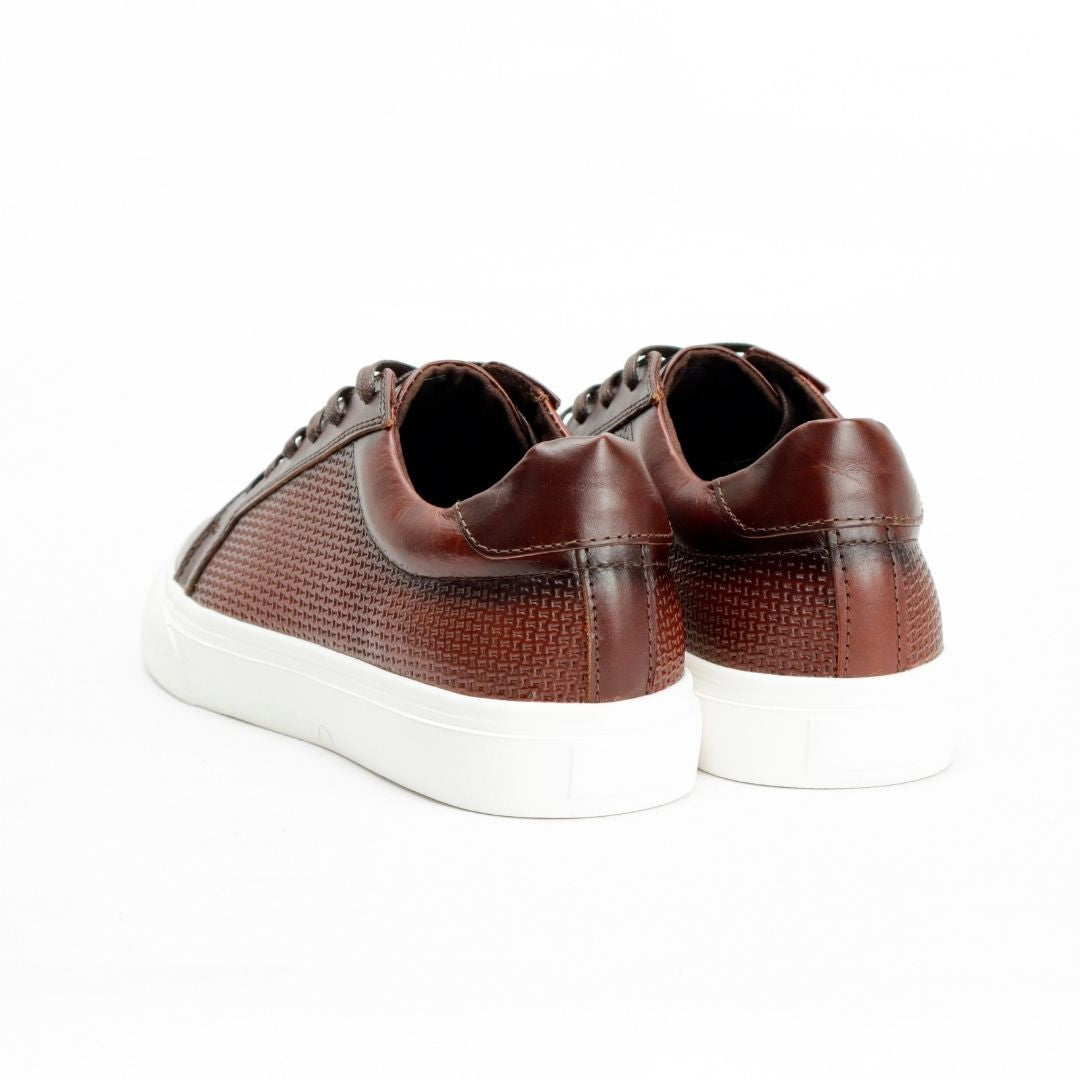 Zapato de Cuero 602 Color  Café  Cobrizo para Hombre