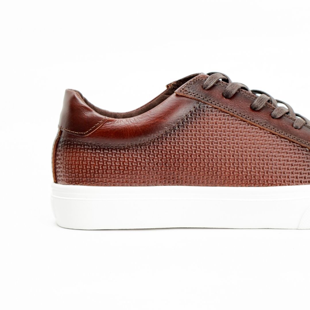 Zapato de Cuero 602 Color  Café  Cobrizo para Hombre