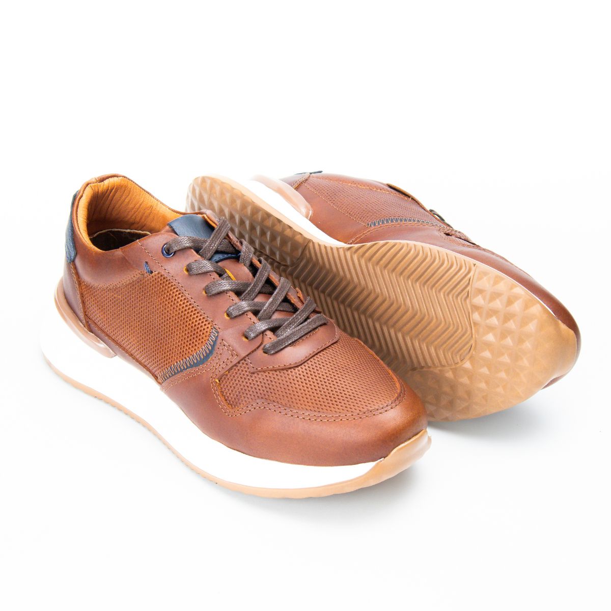 Zapato de Cuero 916 Color Miel Caramelo