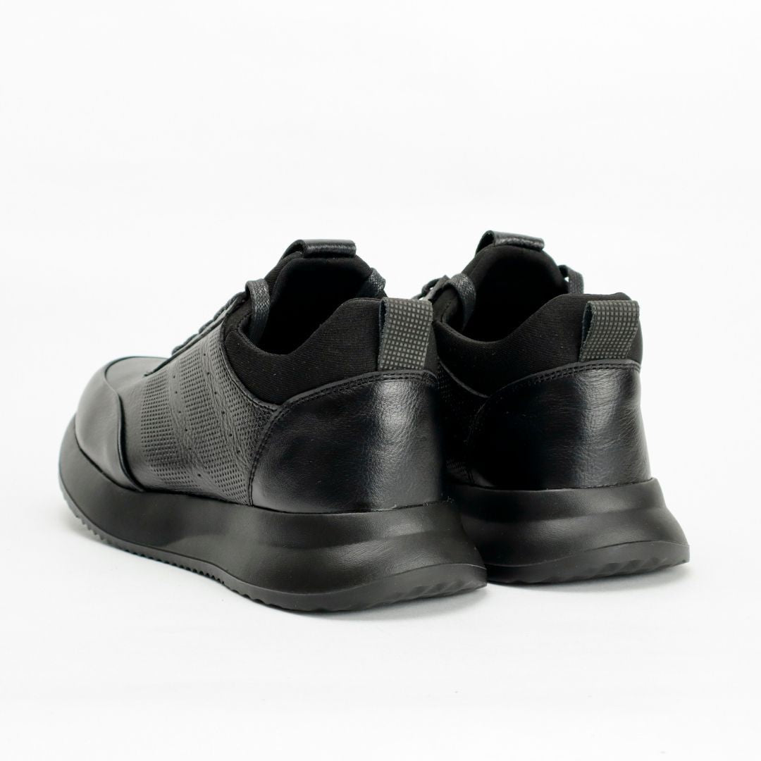 Zapato de Cuero 3216 color Negro tipo media