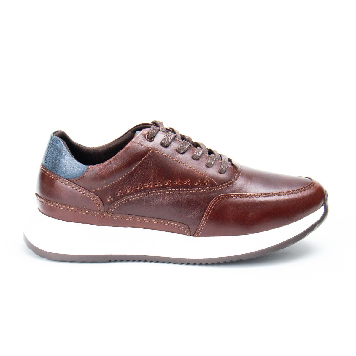 Zapato de Cuero 916 Color Vino Carmesí