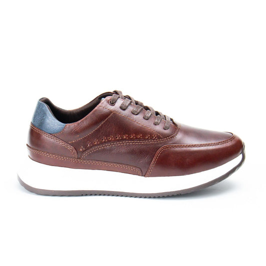 Zapato de Cuero 916 Color Vino Carmesí