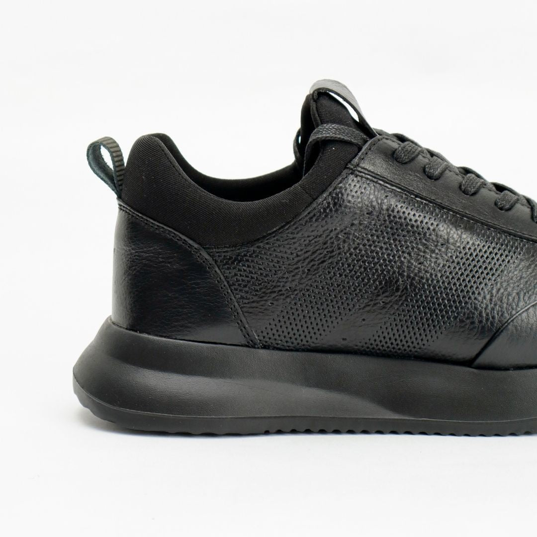 Zapato de Cuero 3216 color Negro tipo media