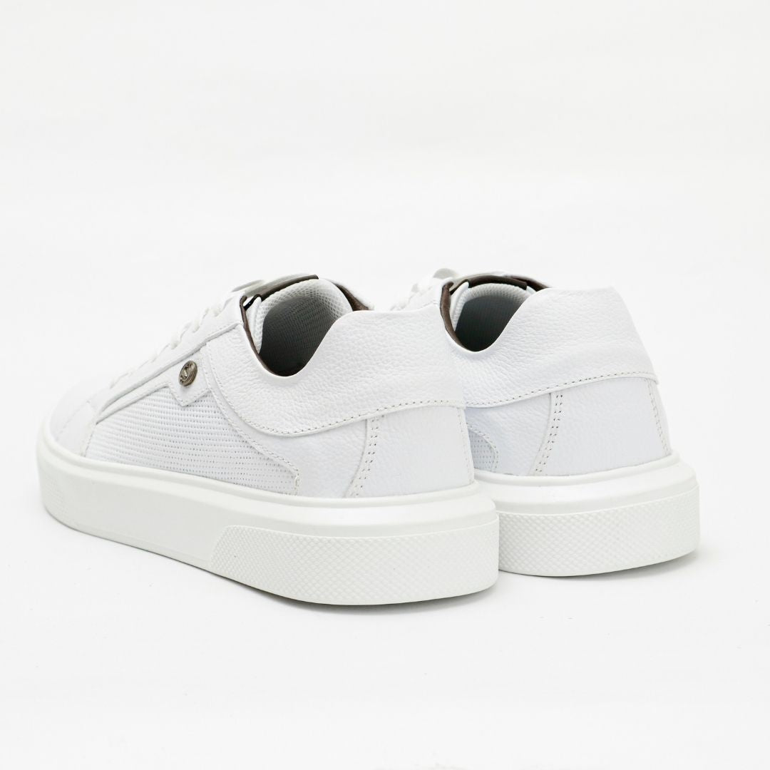 Zapato de Cuero 3208 color Blanco para Hombre