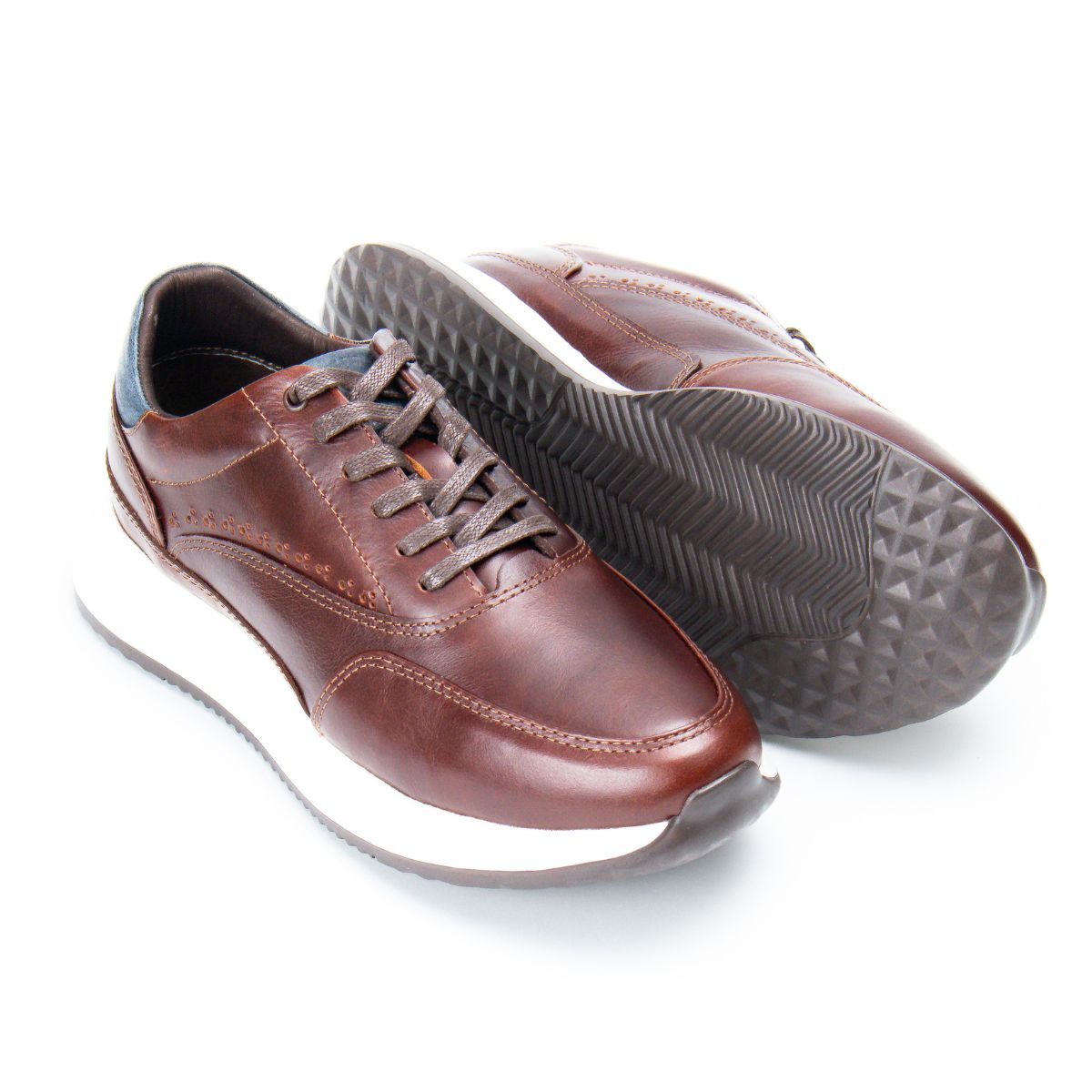 Zapato de Cuero 916 Color Vino Carmesí