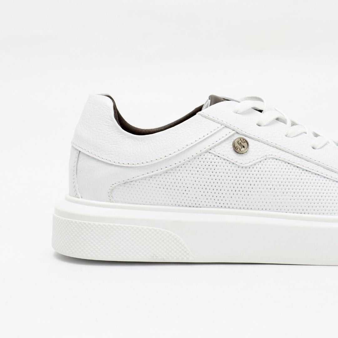 Zapato de Cuero 3208 color Blanco para Hombre
