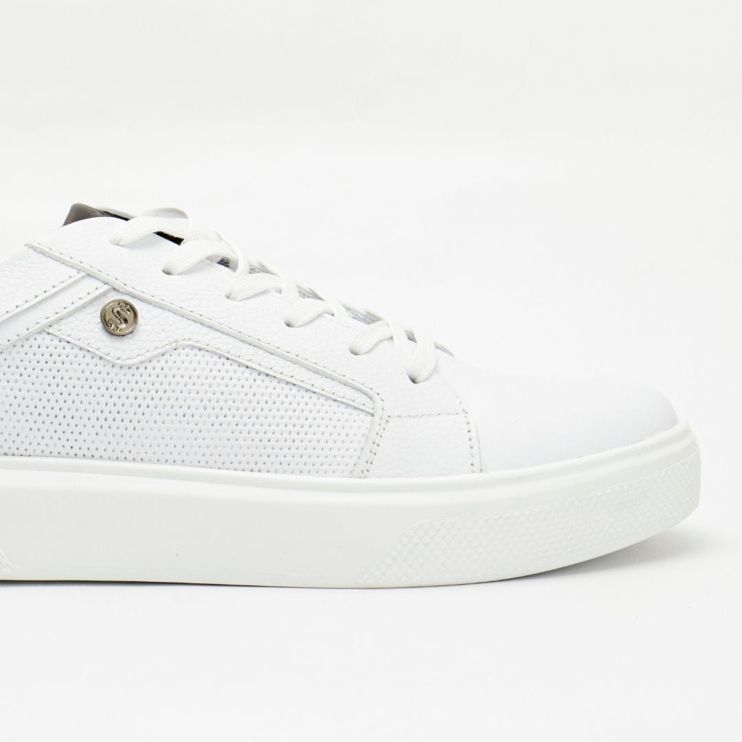 Zapato de Cuero 3208 color Blanco para Hombre