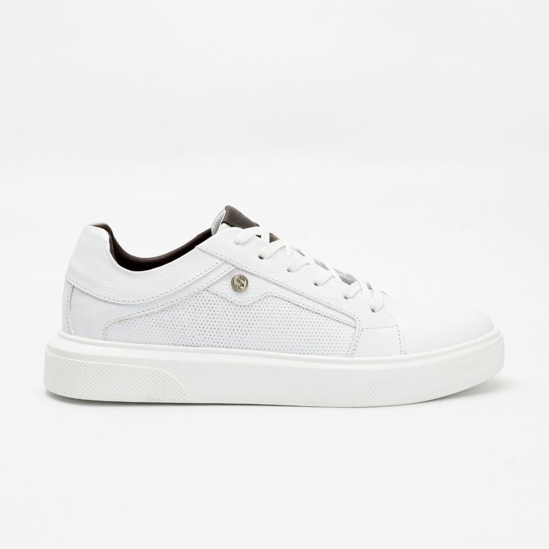 Zapato de Cuero 3208 color Blanco para Hombre