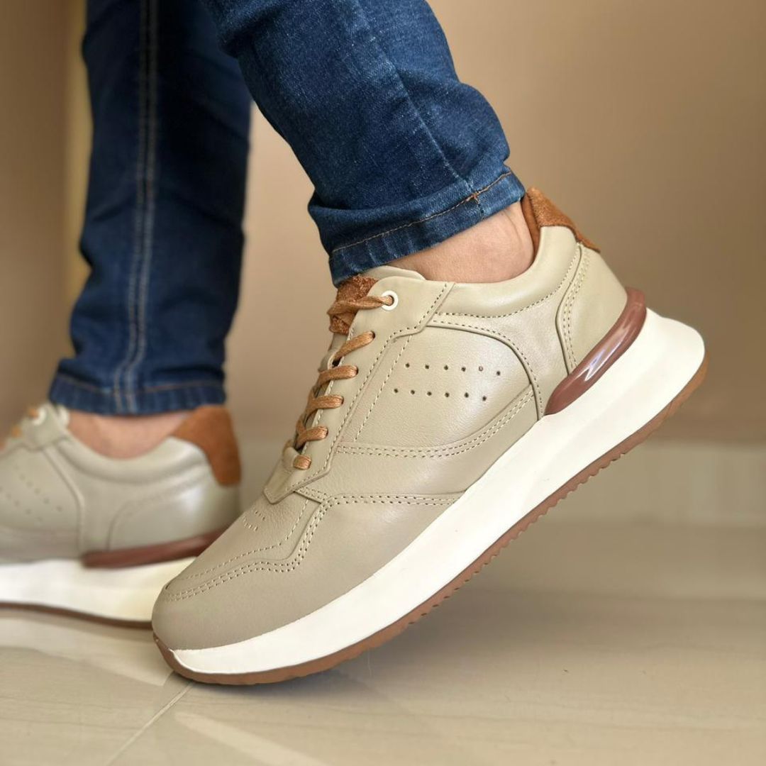 Zapato en Cuero Bucagala Color BEIS con Miel