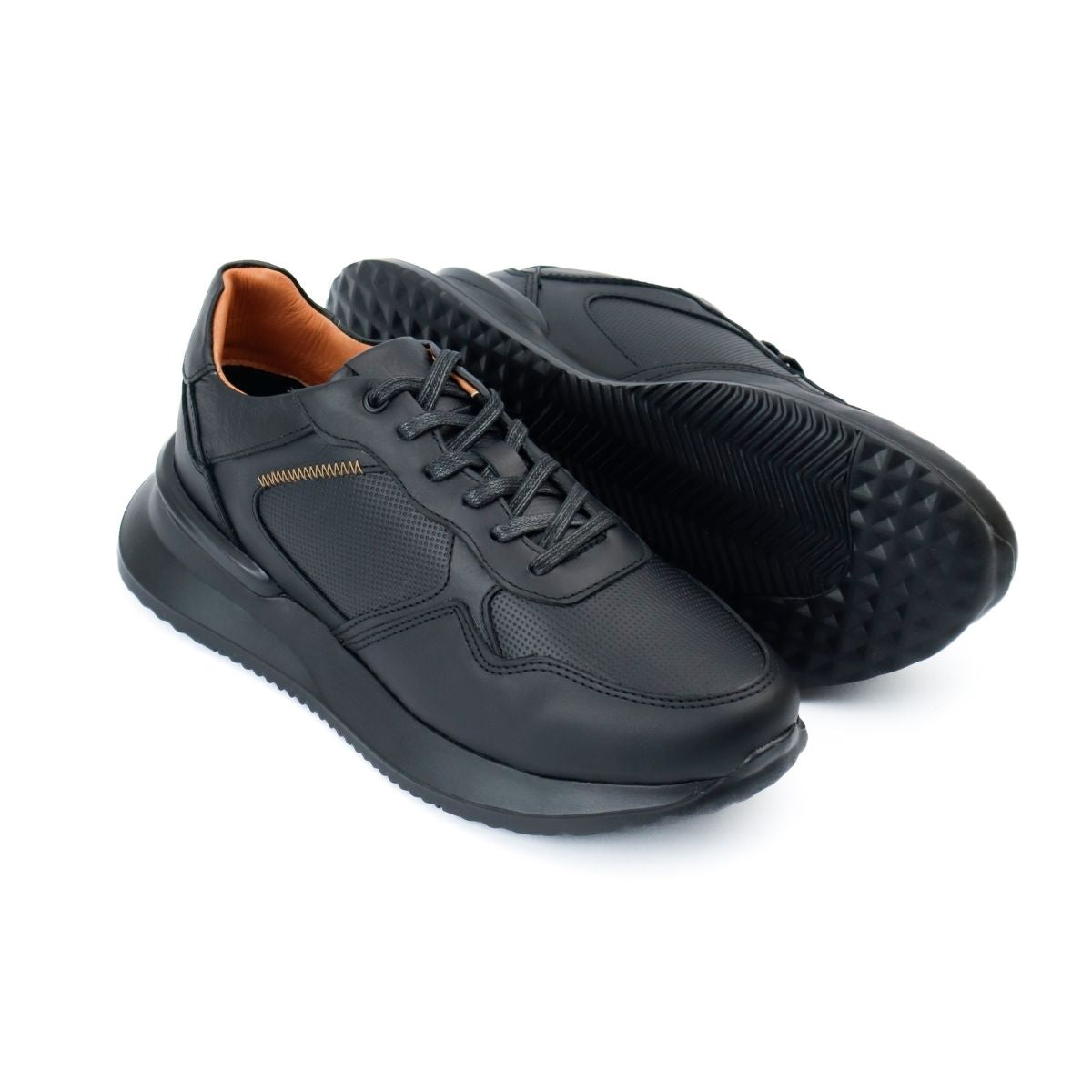 Zapato de Cuero Negro T-004