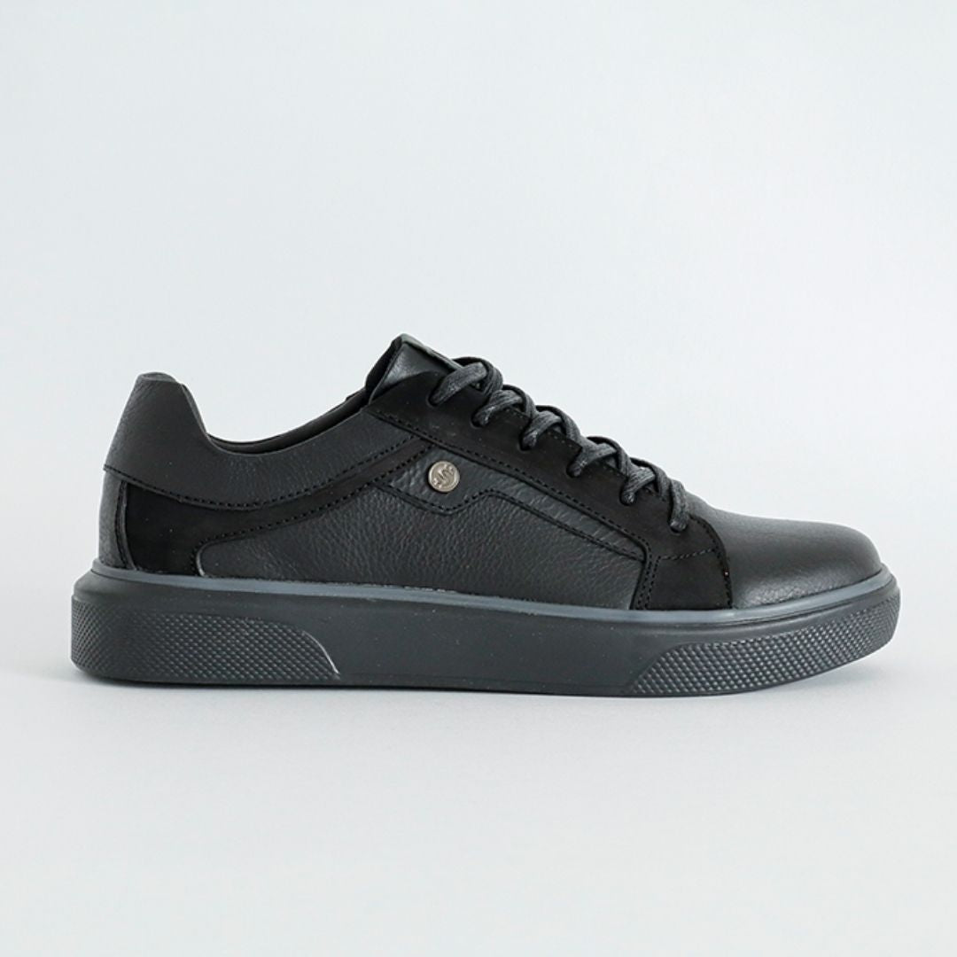 Zapato de Cuero 3208 color Negro para Hombre