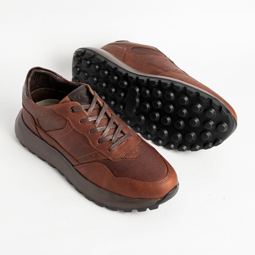 Zapato en Cuero Premium  B99  Coñac