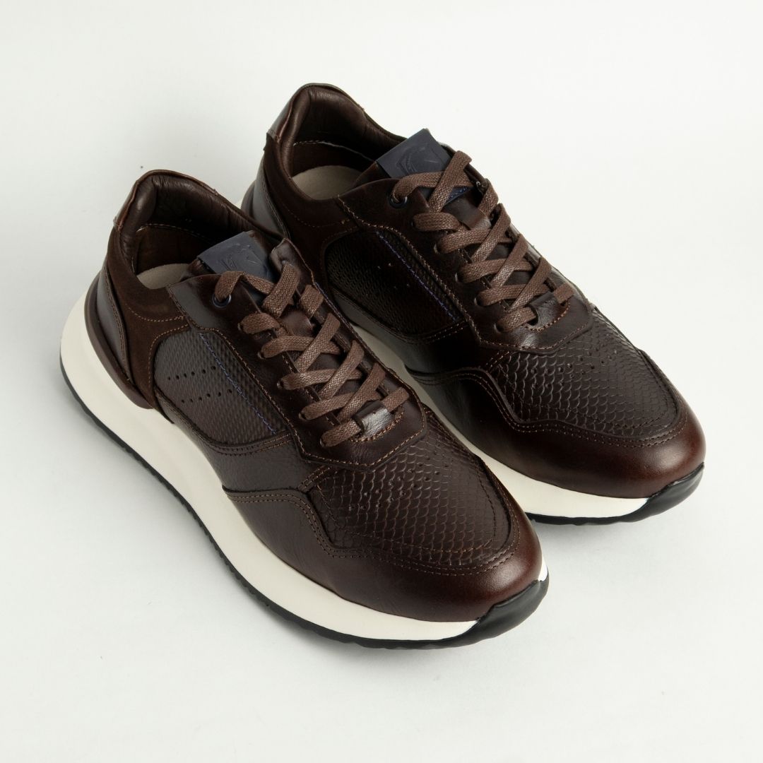 Zapato de Cuero D12 Café