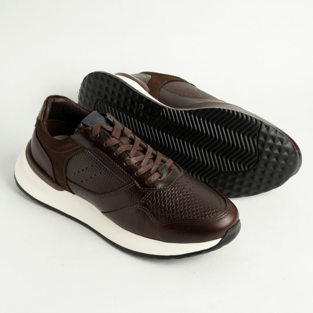 Zapato de Cuero D12 Café