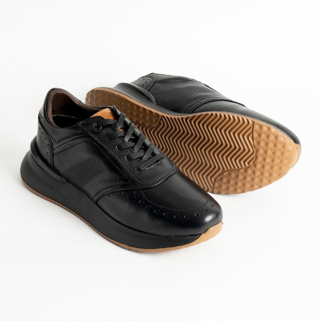 Zapato de Cuero D16 Negro