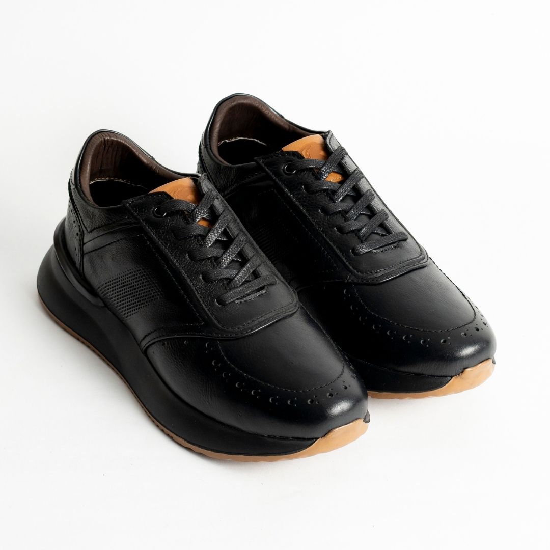 Zapato de Cuero D16 Negro