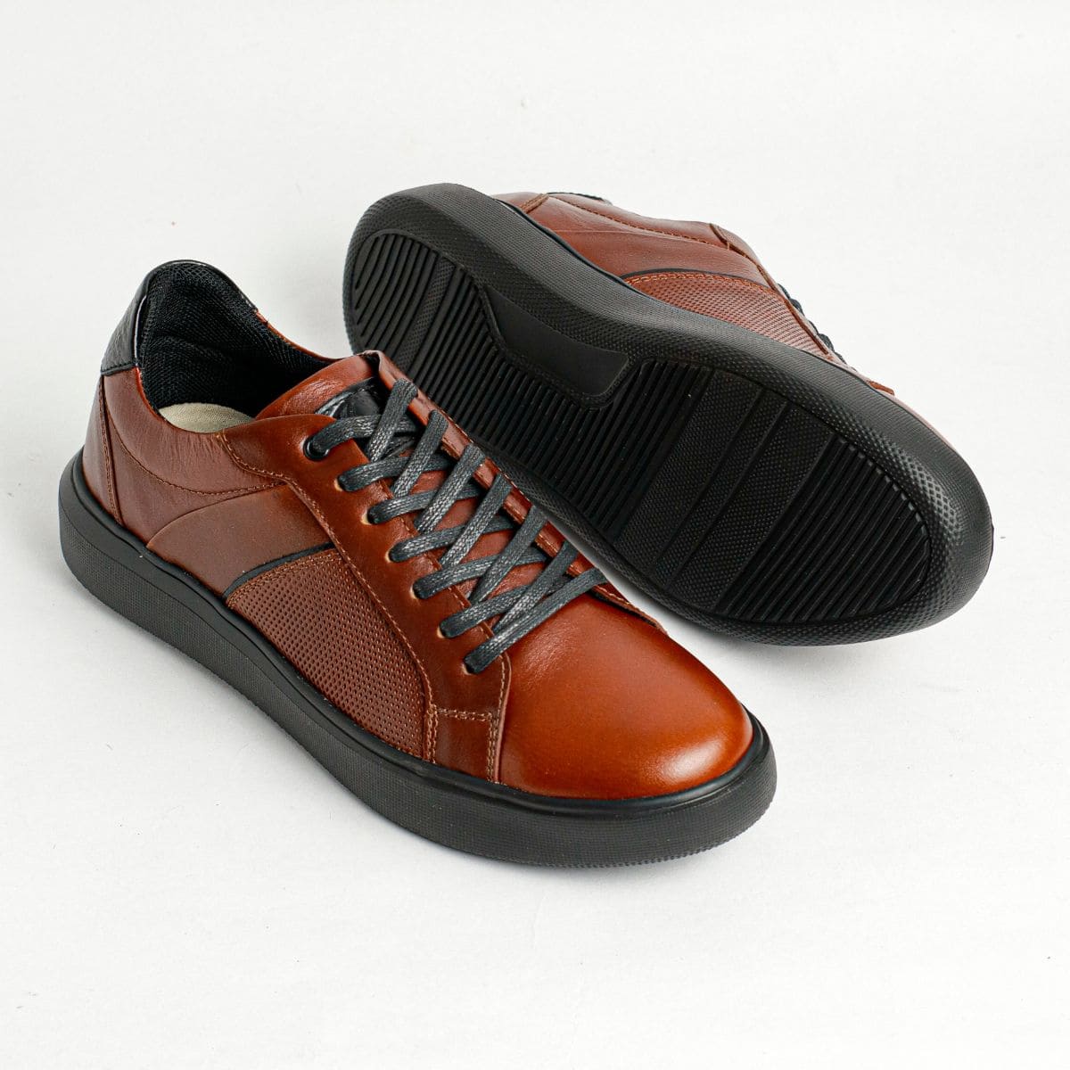 Zapato de Cuero 3220 Color Café Claro