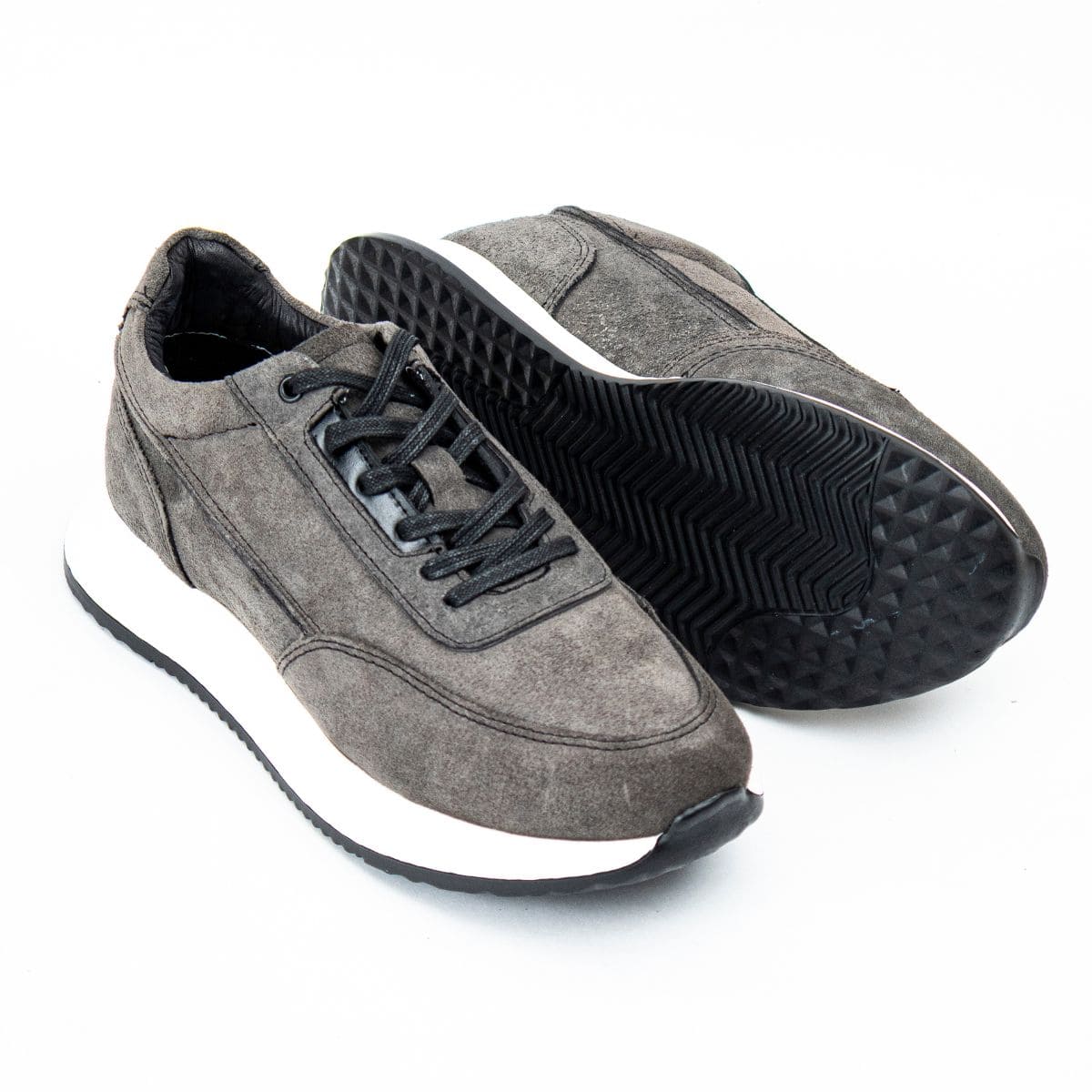 Zapato de Cuero D13 Color Gris