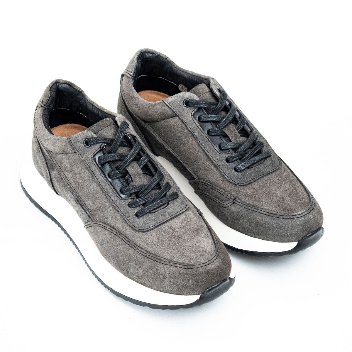 Zapato de Cuero D13 Color Gris