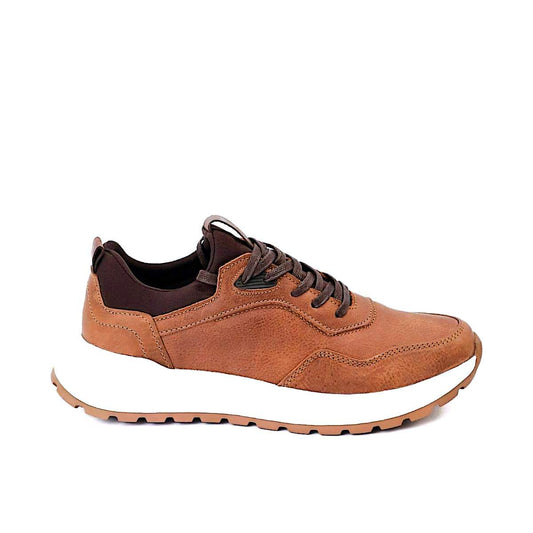 Zapato En Cuero Graso Color  MIEL 3308