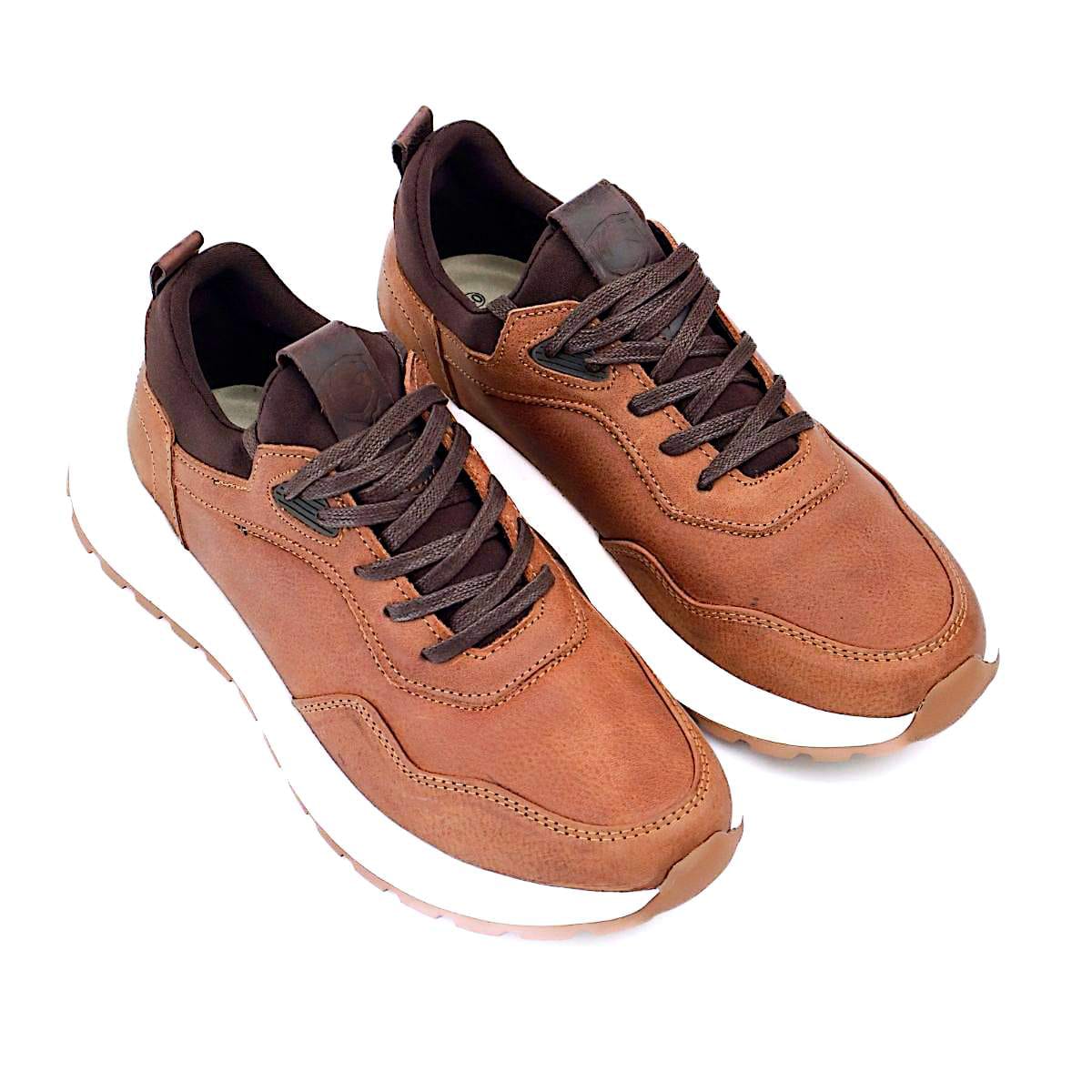 Zapato En Cuero Graso Color  MIEL 3308