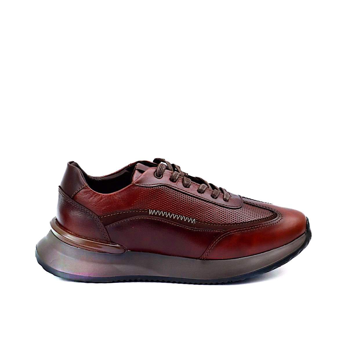 Zapato de Cuero T-008 Color Coñac