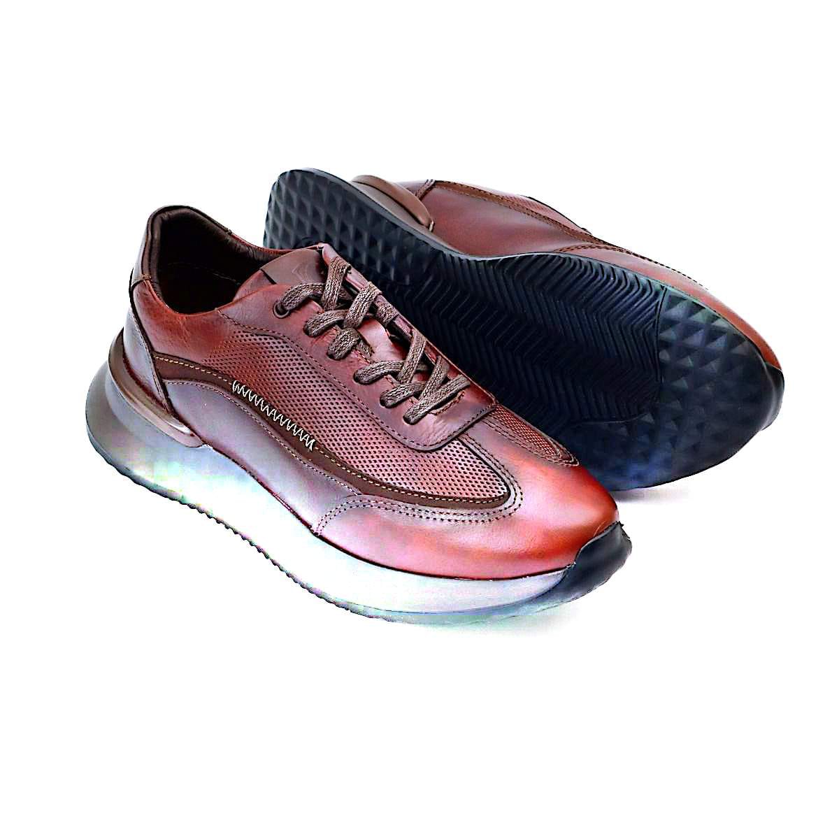 Zapato de Cuero T-008 Color Coñac