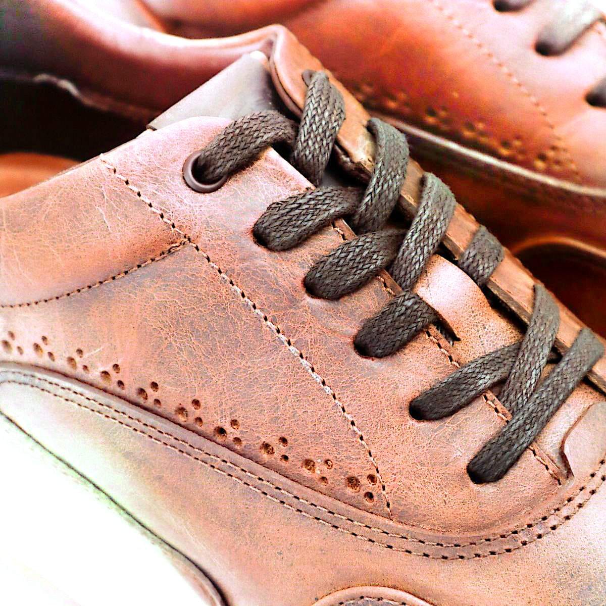Zapato de Cuero T- 15 Color Miel con Apliques en Cafe