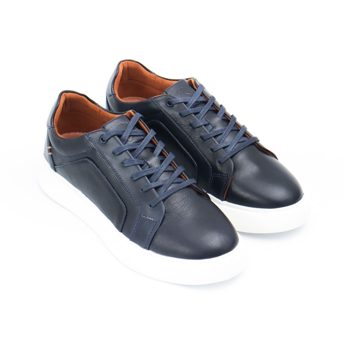 Zapato de Cuero 533 Color Azul Mate