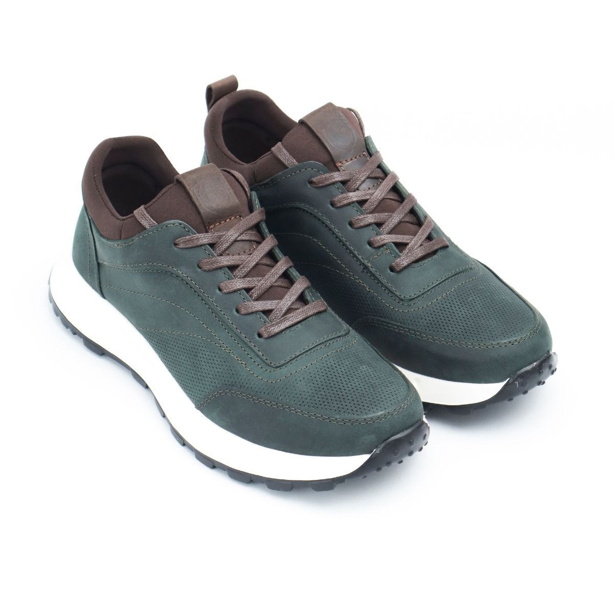 Zapato de Cuero 3050 color Verde para Hombre