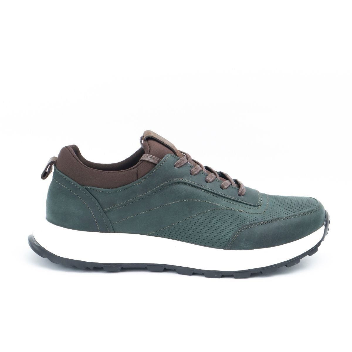 Zapato de Cuero 3050 color Verde para Hombre