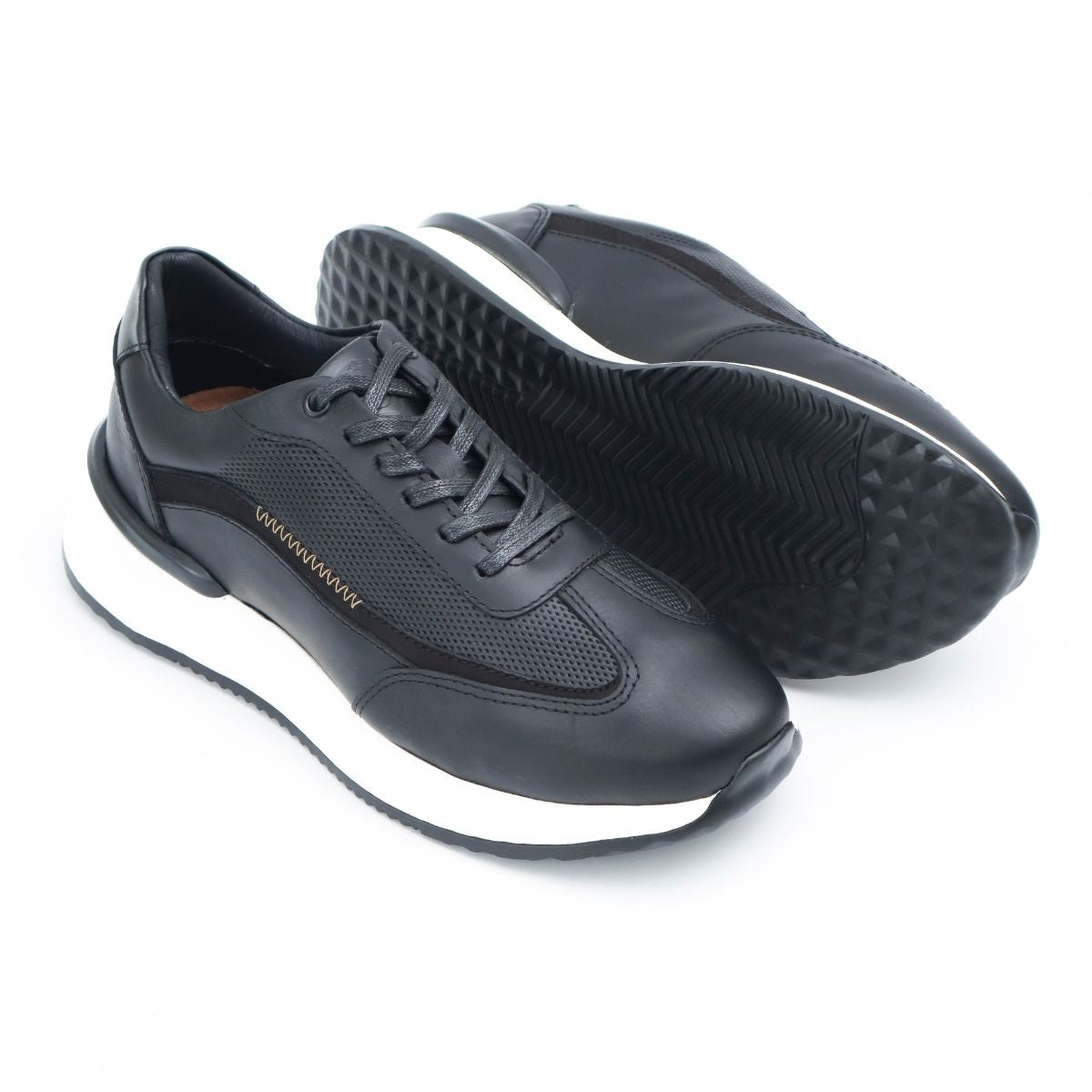 Zapato de Cuero T-008 Color Negro